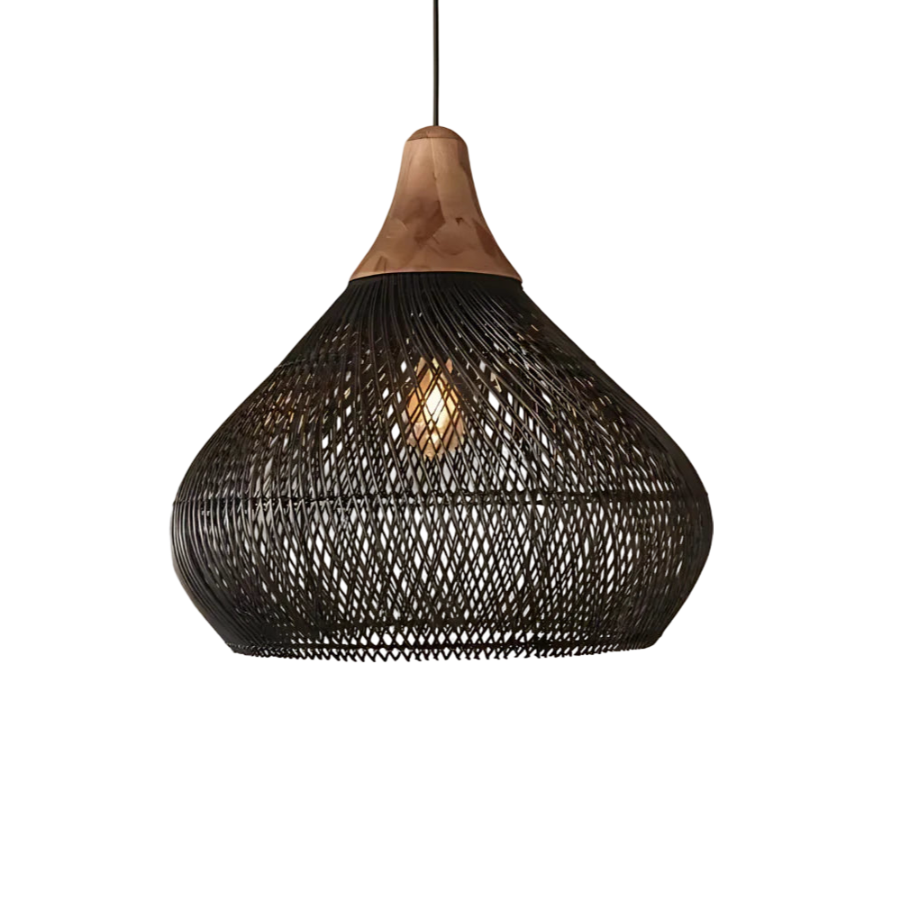 Woven Wicker Ceiling Light 20 in Natural Fiber Shade for Kitchen Island Dining Room Overhead Boho Farmhouse Organic Texture Rope Hanging Fix