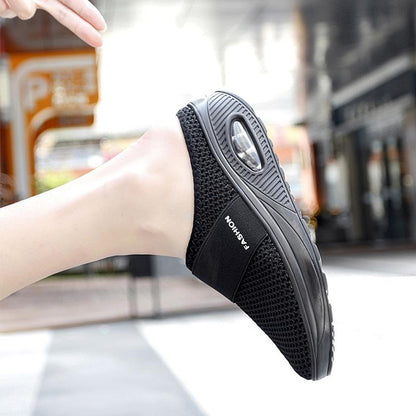 Cushioned Slip-On Sneakers with Arch Support for All-Day Walking Comfort Women's Breathable Mesh Athletic Shoes