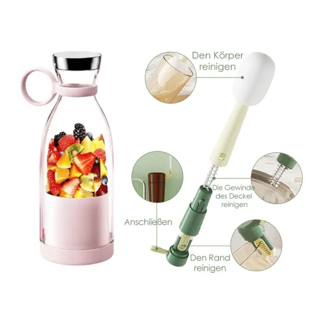 USB Rechargeable Personal Blender 17 oz Bottle for Protein Shakes Smoothies Juice Mixing On-The-Go Fitness Travel Home Office Workout