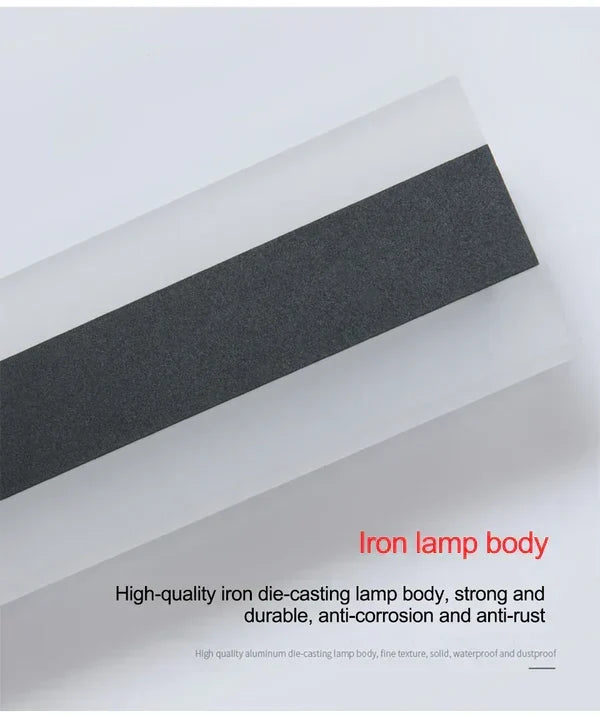 Outdoor Wall Light Fixture Weatherproof Modern Linear Design for Porch Patio Garden Entryway AC 85-265V Iron Acrylic in Warm White or Cool