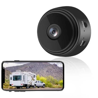 Wireless Backup Camera for RV Truck Trailer | 720P HD Rear View Cam with Night Vision Motion Detection | Magnetic Mount 360° Adjustable