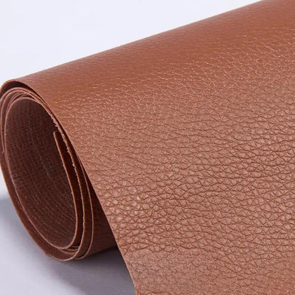 Peel-and-Stick Leather Repair Patches for Furniture, Car Seats & Bags – Cut-to-Fit, Waterproof Vinyl Sheet 20×54 in