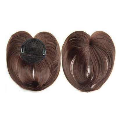 Human Hair Crown Topper Clip-In Hairpiece for Thinning Hair and Hair Loss Coverage Women's