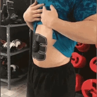 Abdominal Muscle Stimulator EMS Portable Battery-Powered