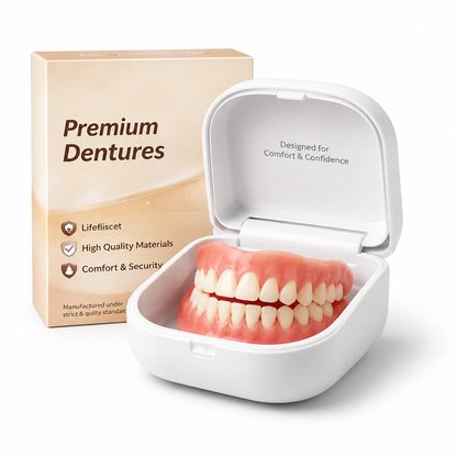 Adjustable Fit & Reusable Silicone Denture Set