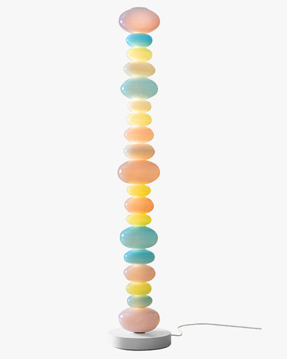 Translucent Acrylic Tower Light 63 Inches Tall Modern Statement Piece for Bedrooms Lounges Hallways Offices