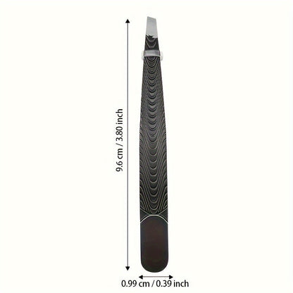 SculptSure - Precision Black Angled Eyebrow Tweezers