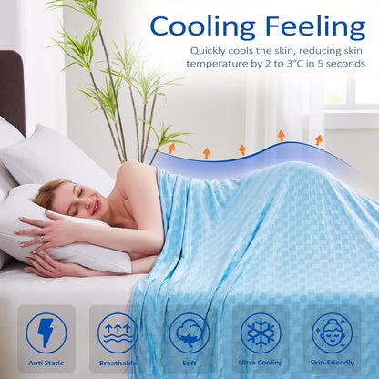 ChillEase | Cooling Blanket for Hot Sleepers with Arc-Chill Technology | Soft & Breathable for Year-Round Comfort
