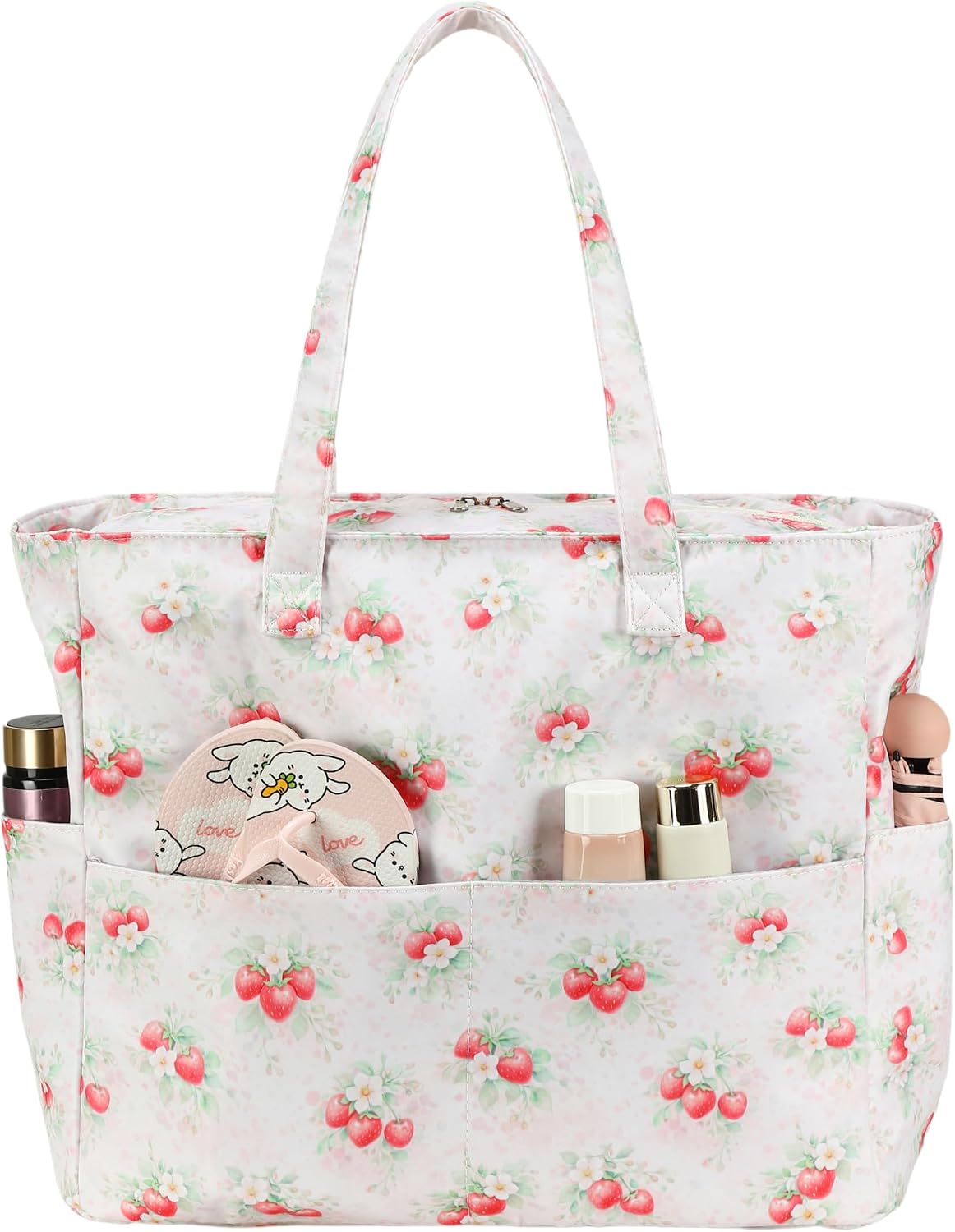 Ortekor Waterproof Beach Tote Bag with Wet Compartment | Extra Large Carry-On for Weekend Travel