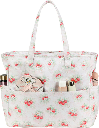 Ortekor Waterproof Beach Tote Bag with Wet Compartment | Extra Large Carry-On for Weekend Travel