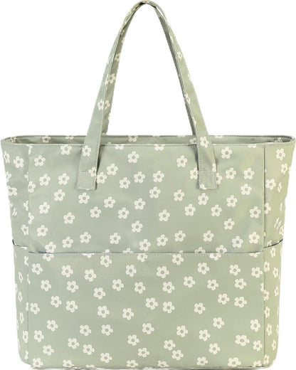 Ortekor Waterproof Beach Tote Bag with Wet Compartment | Extra Large Carry-On for Weekend Travel