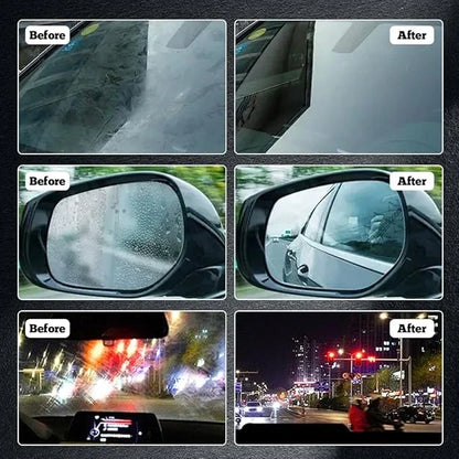 Windshield Glass Cleaner Brush with Water-Repellent Coating for Cars – Removes Haze, Streaks & Road Film