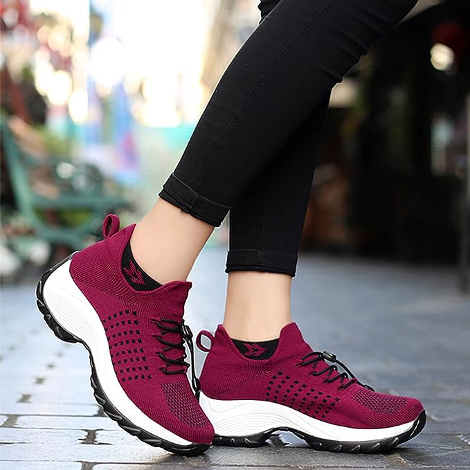 Orthopedic Sneakers for Plantar Fasciitis Relief Wide Toe Box Arch Support Cushioned Heel Slip-Resistant Sole for Women Men Foot Pain