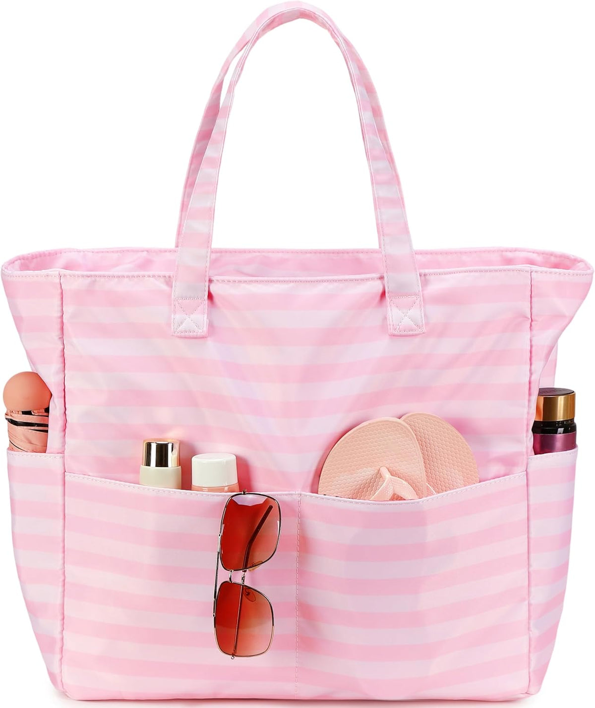 Beach Bag Waterproof with Wet Compartment, Large Beach Tote Bag for Pool and Gym, Travel Tote Bag for Grocery