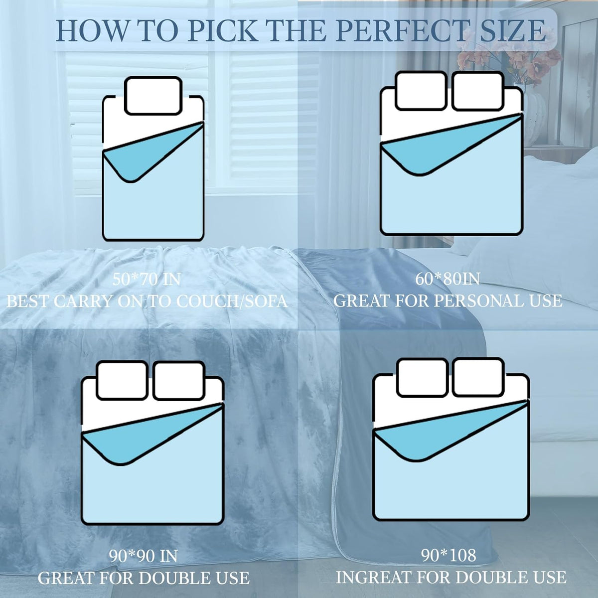 ChillWave | Cooling Blanket with Breathable Fabric | Lightweight & Soft for Hot Sleepers