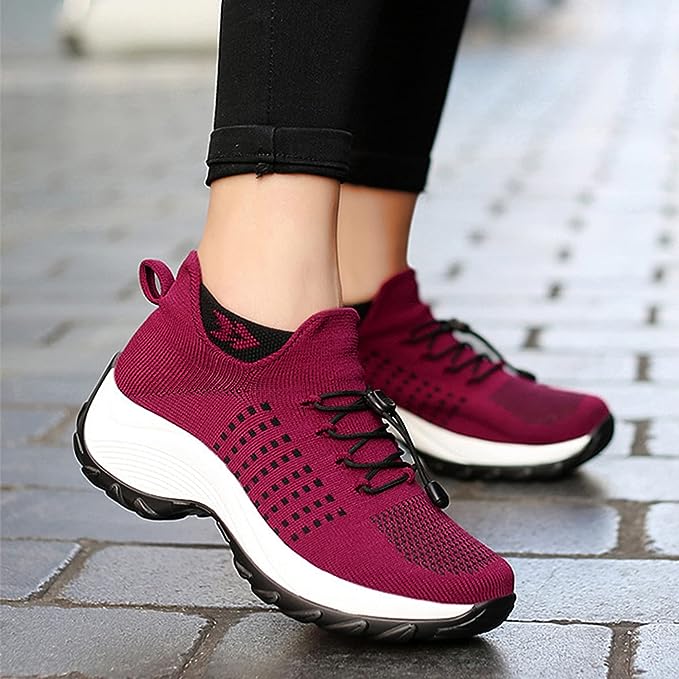 Orthopedic Sneakers for Plantar Fasciitis Relief Wide Toe Box Arch Support Cushioned Heel Slip-Resistant Sole for Women Men Foot Pain