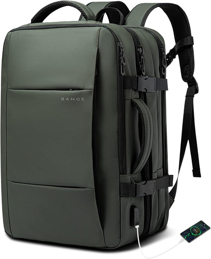 Convertible Carry-On Backpack with Laptop Compartment | Water-Resistant Travel Bag with Duffle Mode | Fits 17-Inch Laptop | Security Pocket