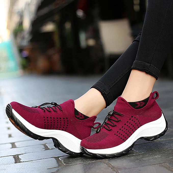 Orthopedic Sneakers for Plantar Fasciitis Relief Wide Toe Box Arch Support Cushioned Heel Slip-Resistant Sole for Women Men Foot Pain