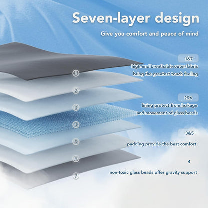 Cozy Comfort | Weighted Blanket with Cooling Microfiber | All-Season Softness for Ultimate Relaxation