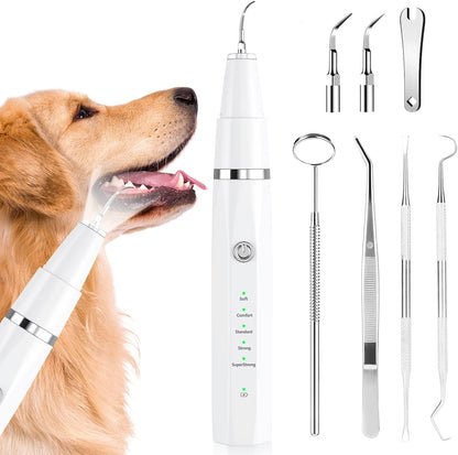 Home Ultrasonic Tooth Cleaner for Pets – Gentle Dental Care Tool for Dogs and Cats
