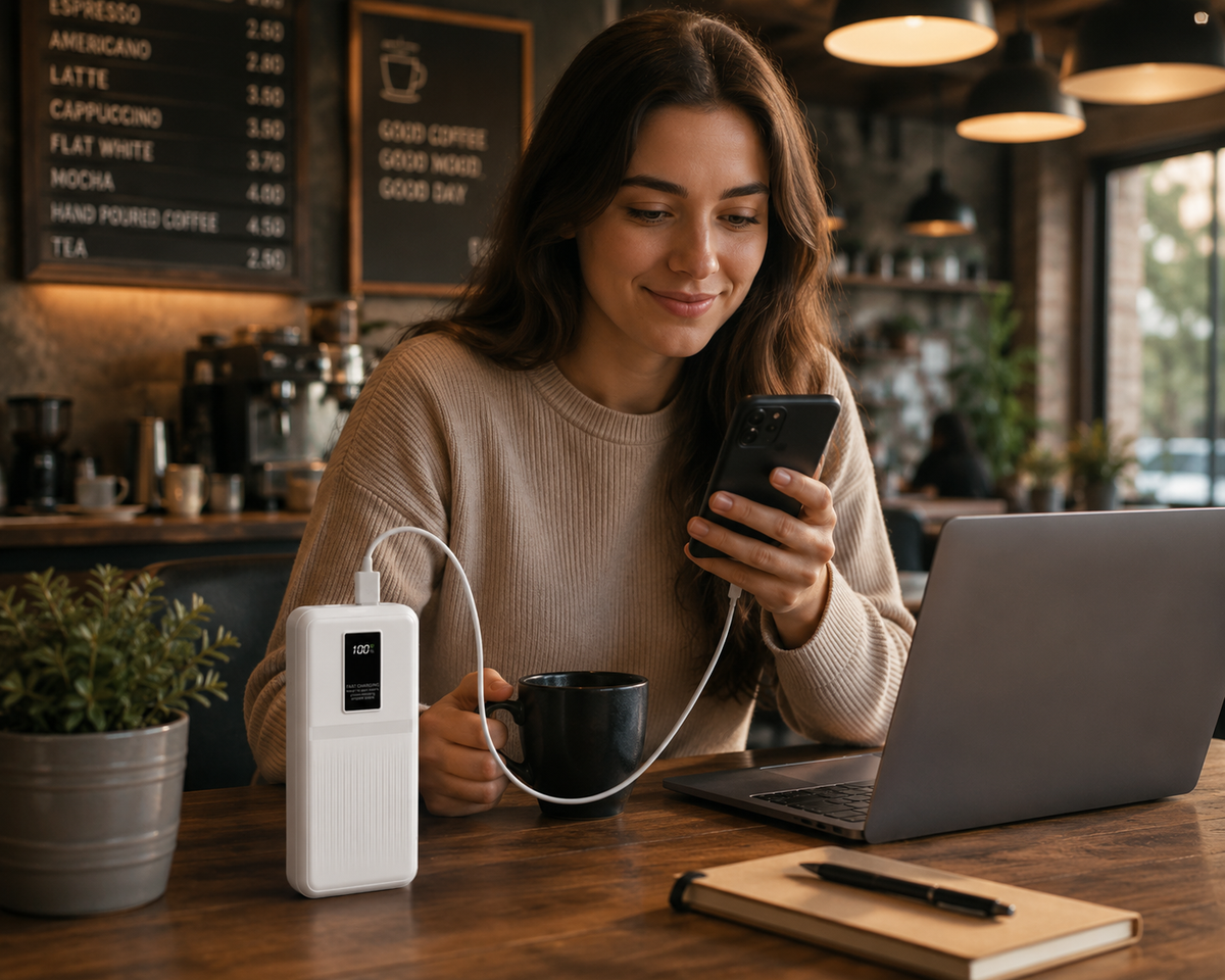 Portable Charger | Best Power Bank with Fast Charging & Digital Display | High Capacity Portable Power Bank for iPhone, Samsung & USB Devices