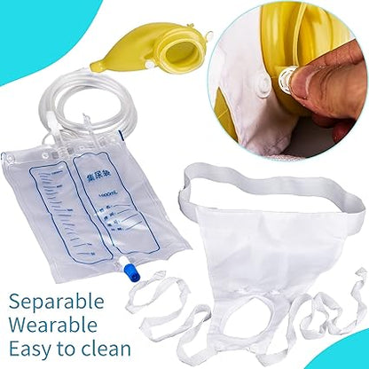 Medical Urine Drainage System with Soft-Touch Receiver for Bedside Relief & Recovery