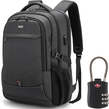 Travel Backpacks for Men and Women, Durable Backpack with USB Charging and Anti Theft Pocket, Laptop Backpack for Work