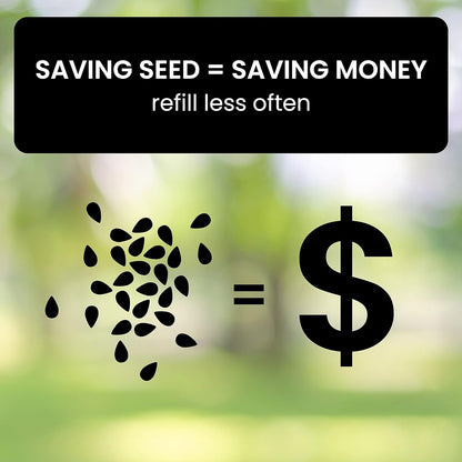 Weighted Rotating Perch Wild Bird Feeder with Anti-Rodent Spin Mechanism for Cardinals, Finches, Chickadees | Hanging Outdoor Seed Station