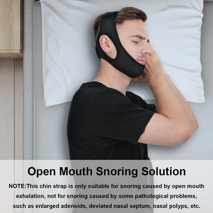 Sleep Strap for Mouth Breathing Support – Adjustable Chin Wrap for Nighttime Comfort & Better Rest