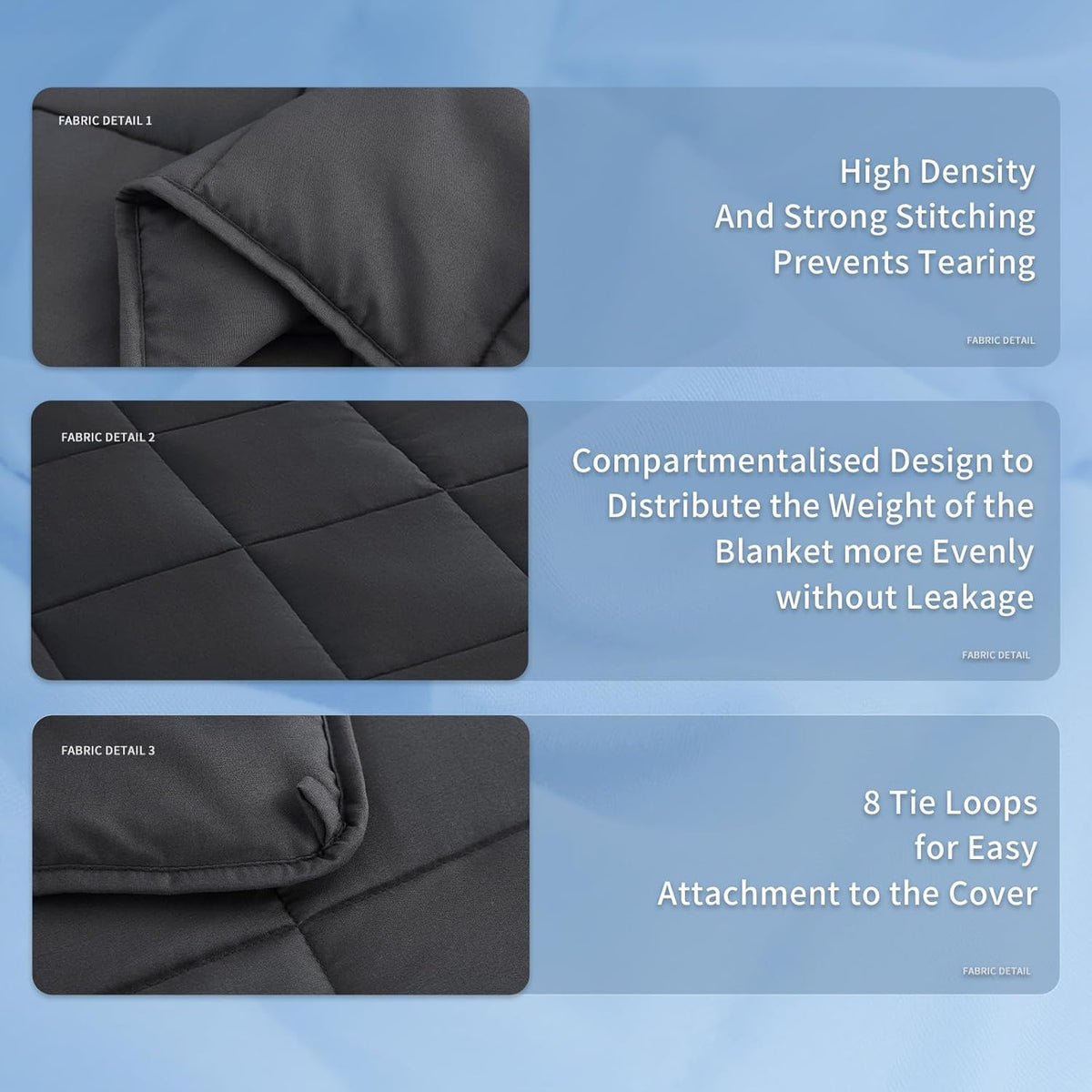 Cozy Comfort | Weighted Blanket with Cooling Microfiber | All-Season Softness for Ultimate Relaxation