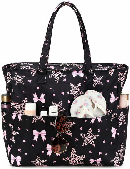 Beach Bag Waterproof with Wet Compartment, Large Beach Tote Bag for Pool and Gym, Travel Tote Bag for Grocery