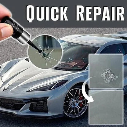 Windshield Crack Repair Kit for Auto Glass and Home Windows DIY Chip Fix Resin Sealer Stops Spreading Damage Car Truck Automotive