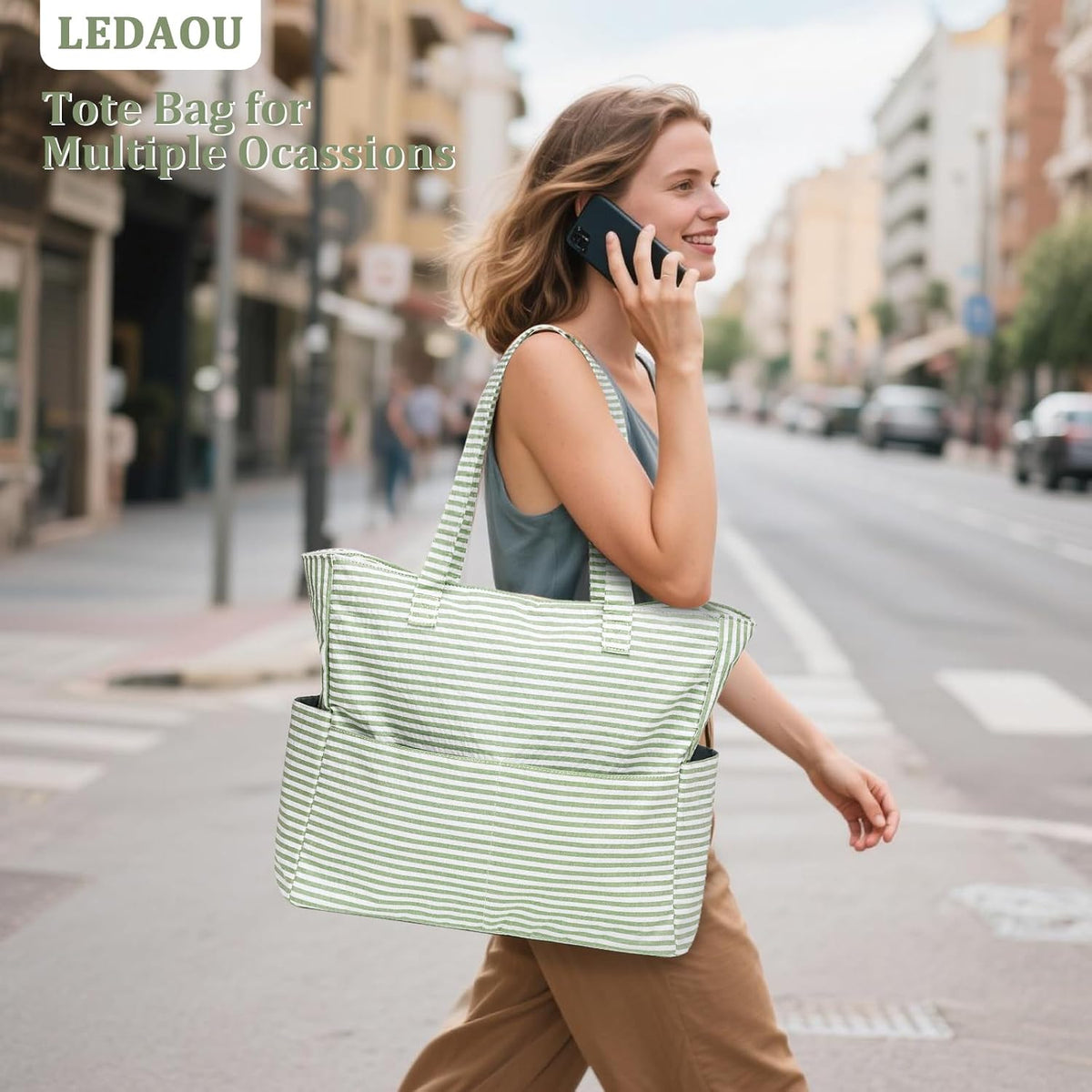 Beach Bag Waterproof with Wet Compartment, Large Beach Tote Bag for Pool and Gym, Travel Tote Bag for Grocery