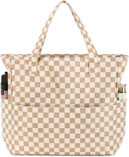 Ortekor Waterproof Beach Tote Bag with Wet Compartment | Extra Large Carry-On for Weekend Travel