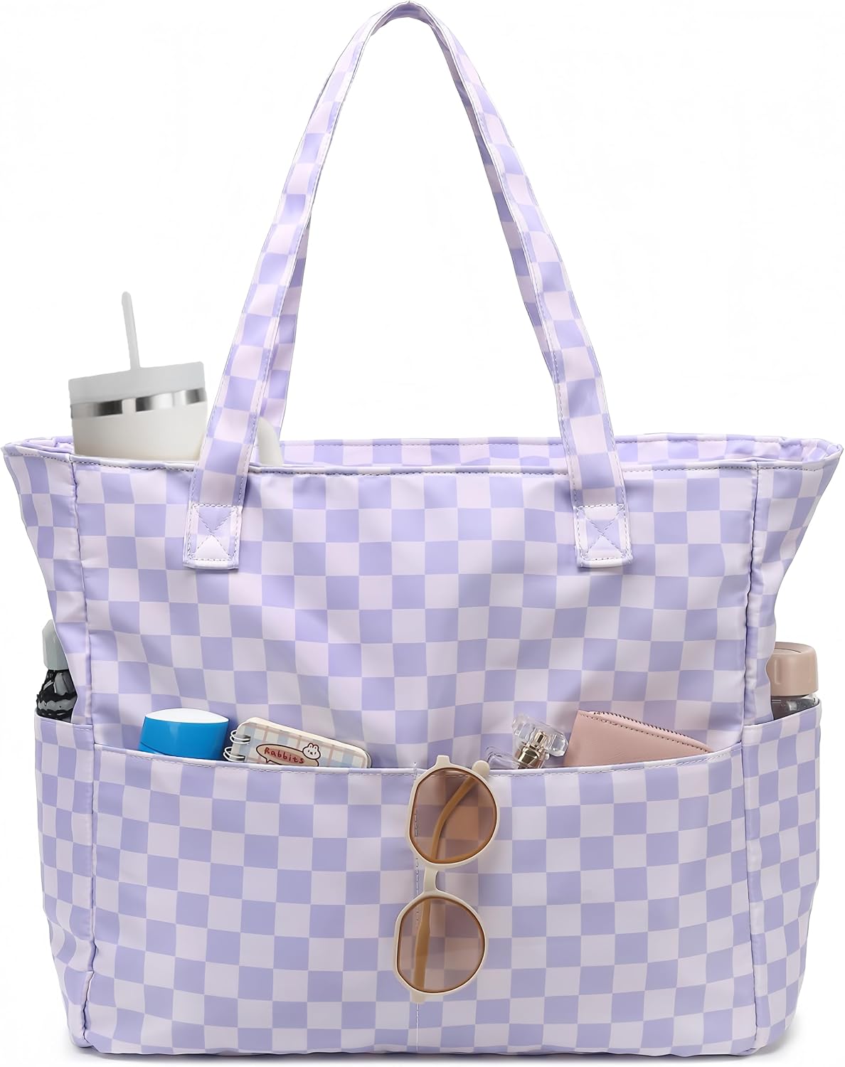 Beach Bag Waterproof with Wet Compartment, Large Beach Tote Bag for Pool and Gym, Travel Tote Bag for Grocery