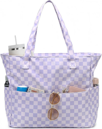 Beach Bag Waterproof with Wet Compartment, Large Beach Tote Bag for Pool and Gym, Travel Tote Bag for Grocery