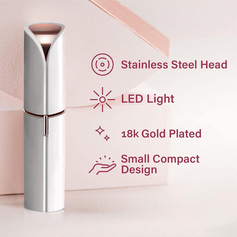 Smooth Skin Essentials | Flawless Facial Hair Remover with Precision Blade | Gentle Hair Removal for Women