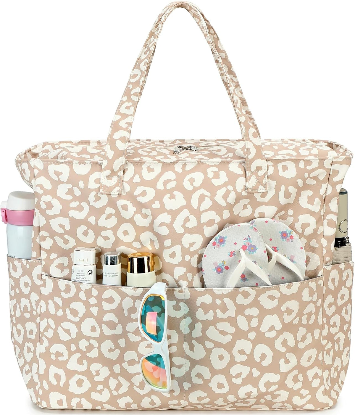 Beach Bag Waterproof with Wet Compartment, Large Beach Tote Bag for Pool and Gym, Travel Tote Bag for Grocery