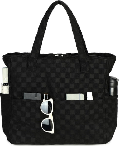 Beach Bag Waterproof with Wet Compartment, Large Beach Tote Bag for Pool and Gym, Travel Tote Bag for Grocery