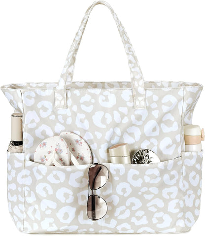 Beach Bag Waterproof with Wet Compartment, Large Beach Tote Bag for Pool and Gym, Travel Tote Bag for Grocery