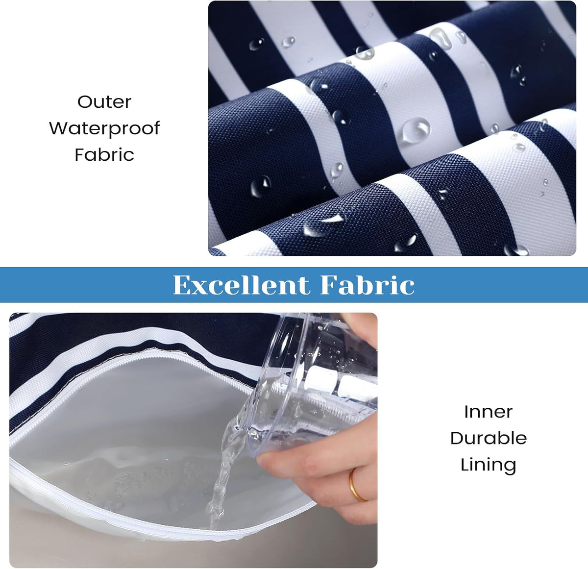 Ortekor Waterproof Beach Tote Bag with Zipper & Sandproof Design | Large Capacity for Travel and Gym