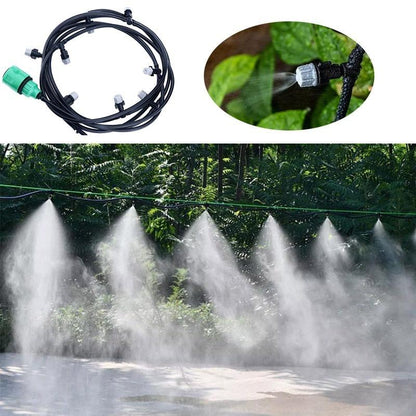 Adjustable Drip Irrigation System – 33 ft Hose with 10 Nozzles – Automatic Plant Watering for Garden Greenhouse & Patio