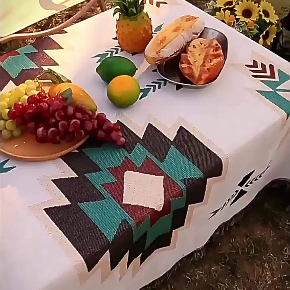 BohoLiving - Southwestern Jacquard Picnic Blanket