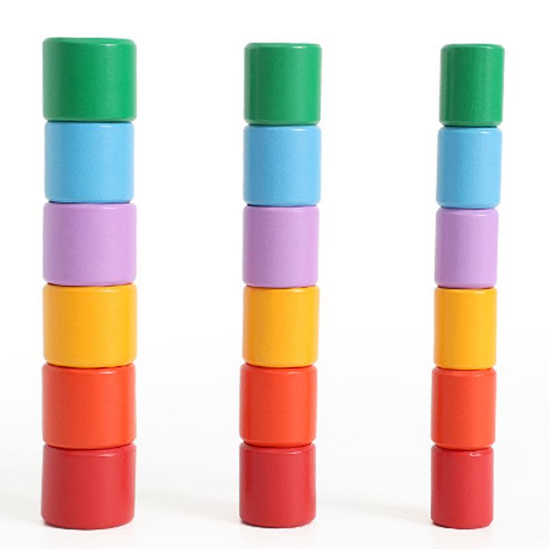 Turtle Stacking Game for Toddlers – Wooden Balance Blocks for Hand-Eye Coordination & Fine Motor Skills Ages 3+