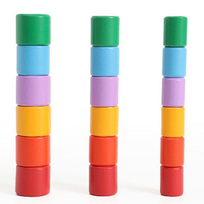 Turtle Stacking Game for Toddlers – Wooden Balance Blocks for Hand-Eye Coordination & Fine Motor Skills Ages 3+