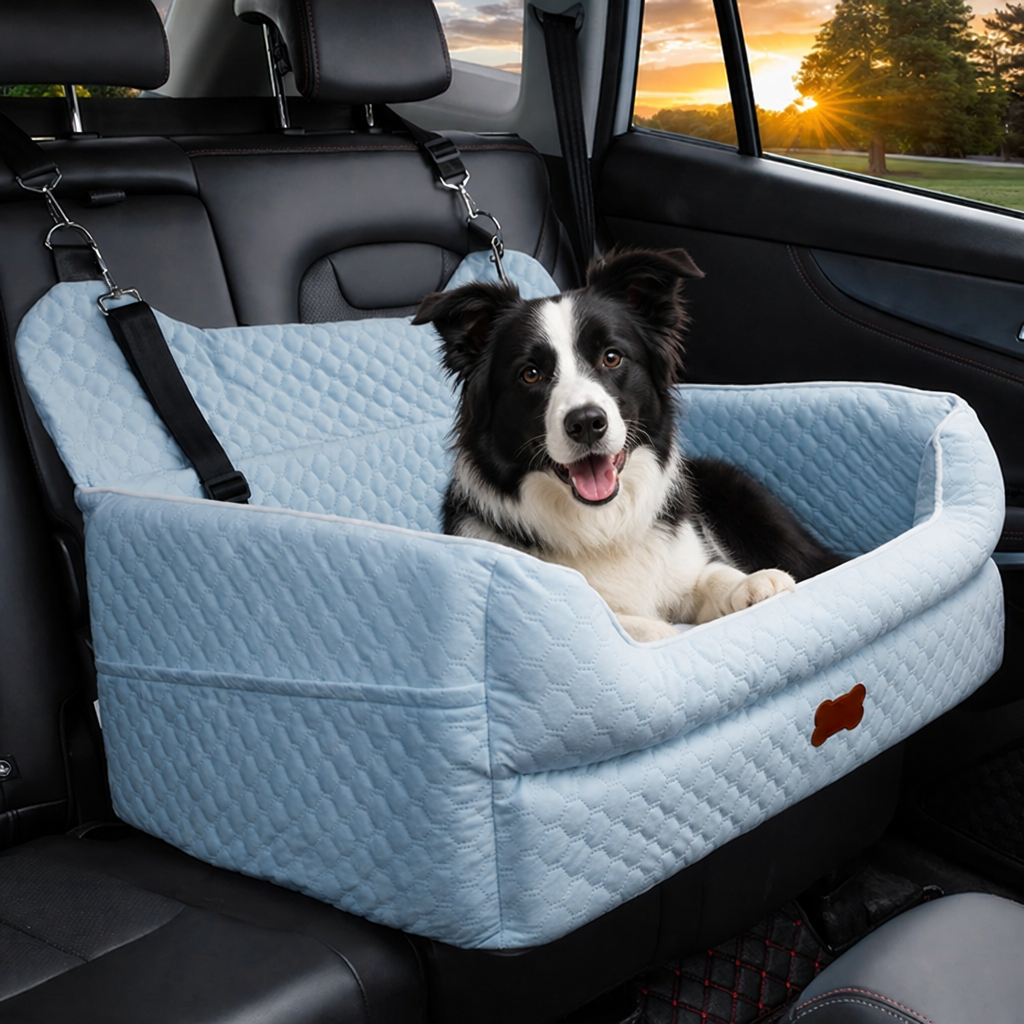 Ortekor Thick Padded Dog Booster Seat (Removable & Washable Cover)