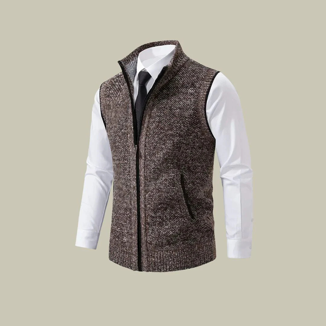 Men's Insulated Zip-Up Vest – Lightweight Layering Sleeveless Jacket for Fall Winter Spring | Tailored Fit Bodywarmer Gilet