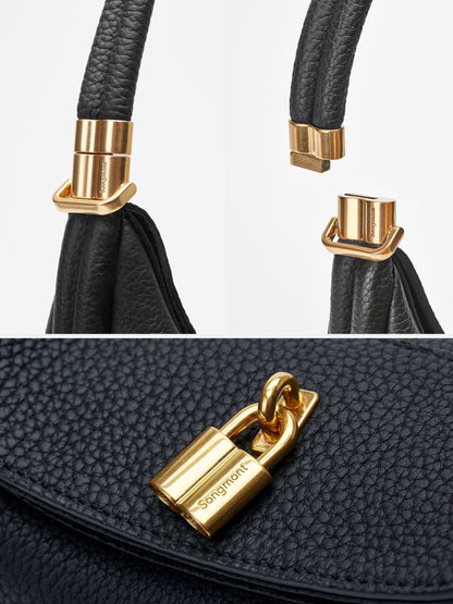 Ortekor Luna | Handbag Tote Bag in Premium Full-Grain Leather with Four-Way Carry Options | Timeless Elegance for Effortless Style