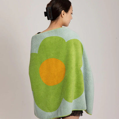 Celia Bath Towel - Cotton, Vibrant Sunflower Print