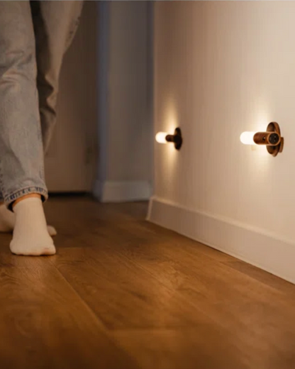 Motion Sensor Wall Light with Rechargeable Battery & Detachable Flashlight Mode for Hallways Bedrooms Stairs Cordless Wireless LED Sconce Ma
